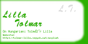 lilla tolmar business card